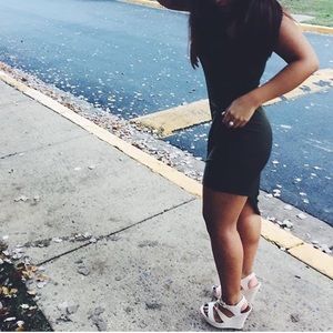 Dark Olive Green Dress